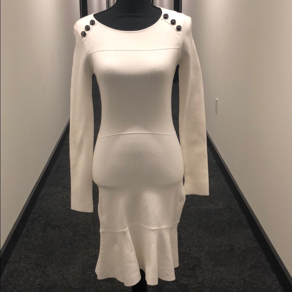 Zara Long-Sleeve Knit Dress